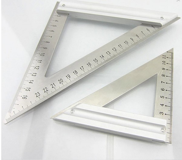     Scale Stainless Steel 120mm Metric Triangle Ruler Free Shipping 34016
