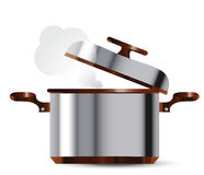 Stainless Steel Pan Royalty Free Stock Photos