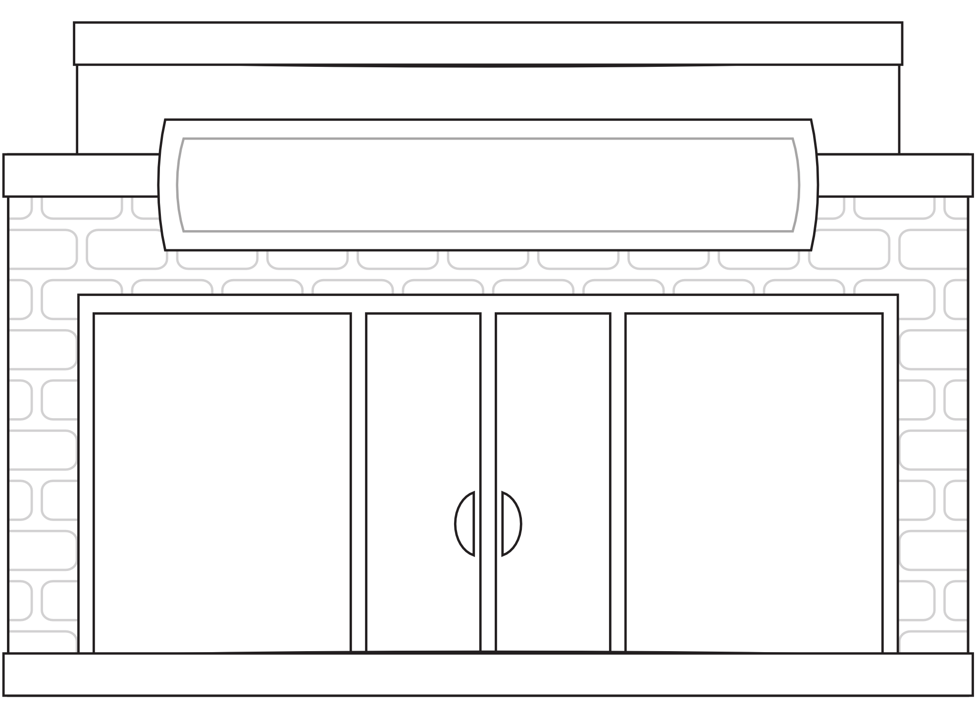     Store House Fronts Shop 5 Black White Art Scalable Vector Graphics Svg