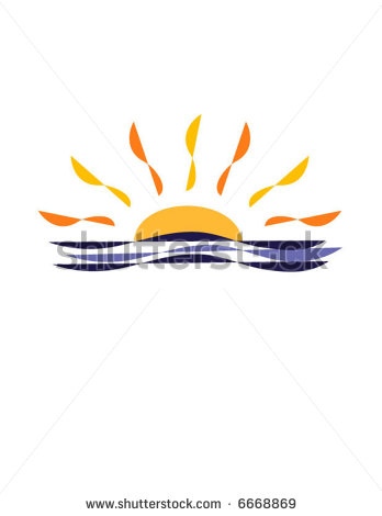 Sunset Or Sunrise Over Ocean Stock Vector 6668869   Shutterstock