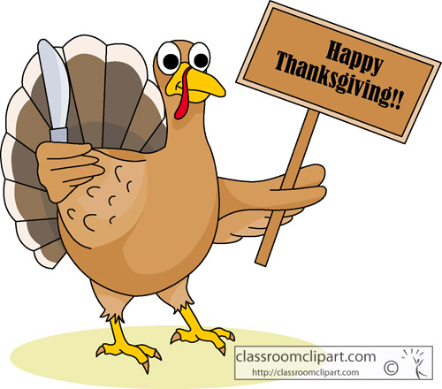 Thanksgiving Clipart   Happy Thanksgiving Turkey 02   Classroom
