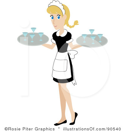 Waitress Clipart Royalty Free Waitress Clipart Illustration 90540 Jpg