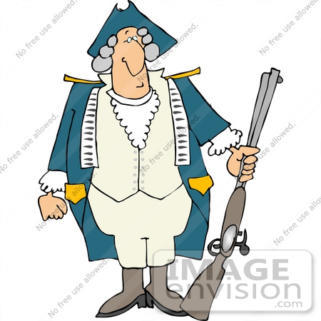     War Soldier In A Wig And Uniform Holding A Rifle Clipart By Djart Jpg