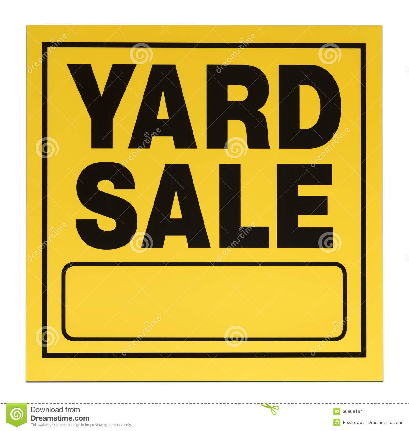 Yard Sale Sign Stock Images   Image  30606194