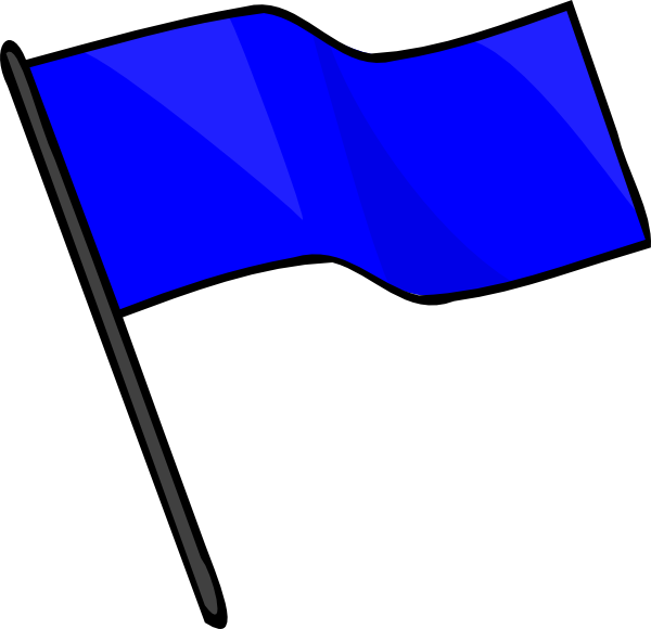 Capture The Flag Blue Clip Art