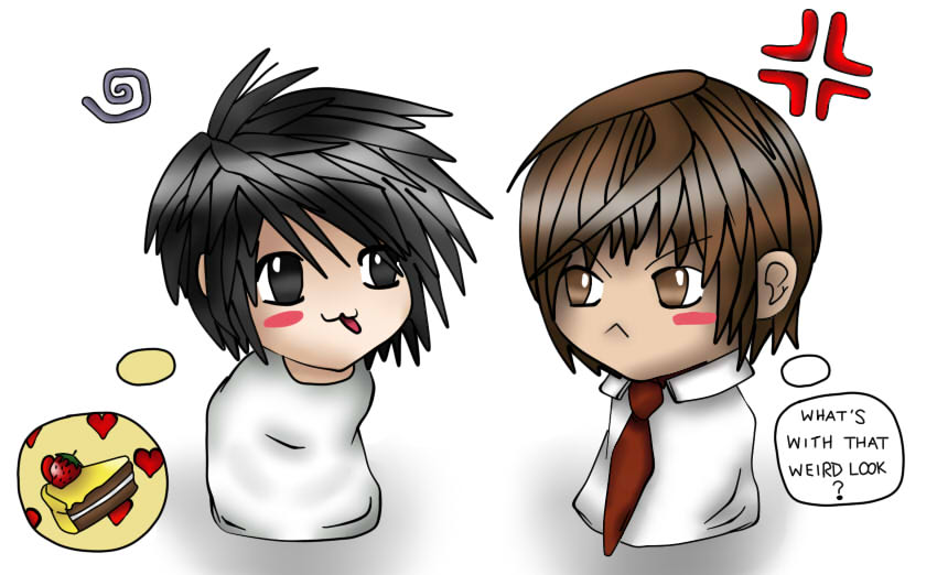 Chibi Death Note L And Light