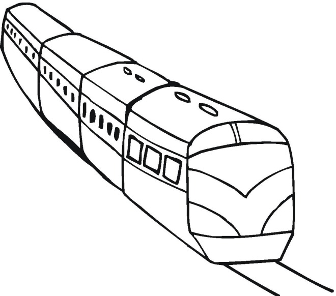 Free Train Coloring Pages