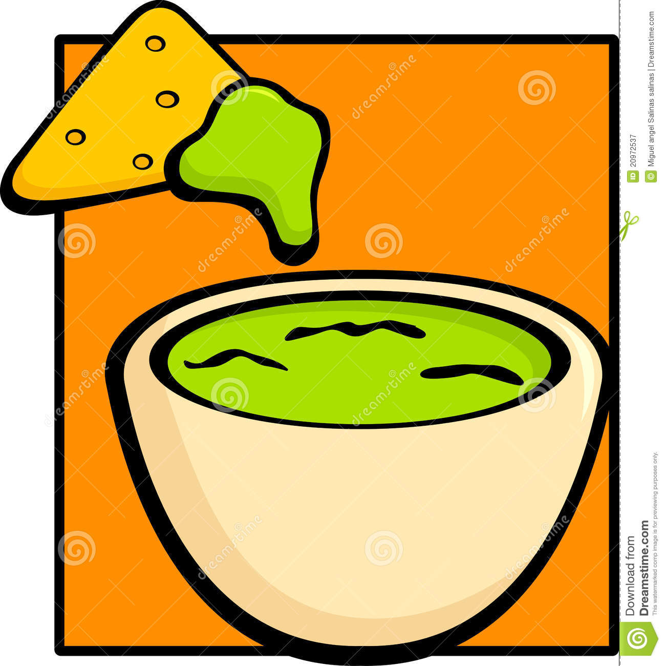 Guacamole And Tortilla Chip Royalty Free Stock Photography   Image