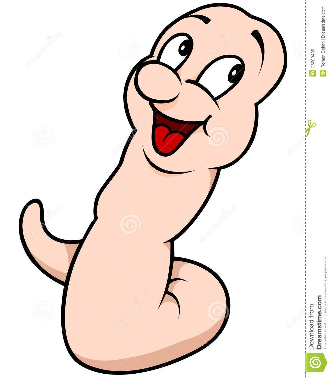 Happy Little Worm Royalty Free Stock Photo   Image  36009435