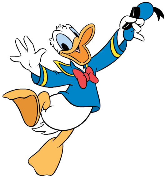 Jumping For Joy Animation Donald Duck Clipart