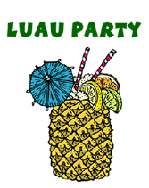 Luau Theme Party Free Printable Party Invitations Templates