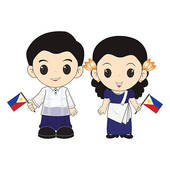 Philippines Traditional Costume   Royalty Free Clip Art