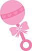 Rattle Clipart Image   Pink Baby Rattle