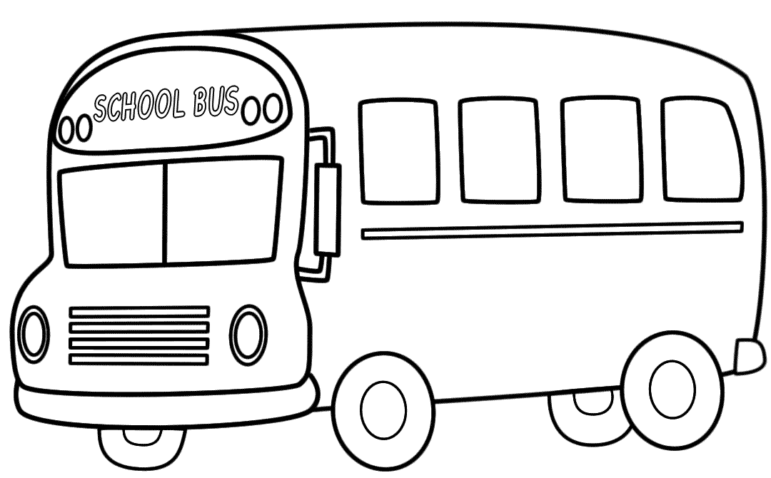 School Bus   Coloring Page  Transportation 