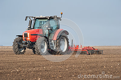 Tractor Plowing Royalty Free Stock Photos   Image  27340108