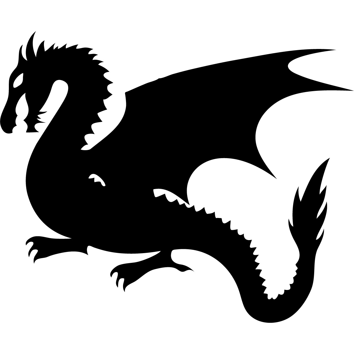17 Dragon Silhouette Clip Art Free Cliparts That You Can Download To
