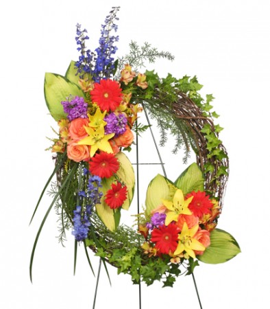 Brilliant Sympathy Wreath Funeral Flowers     Flower Shop Network