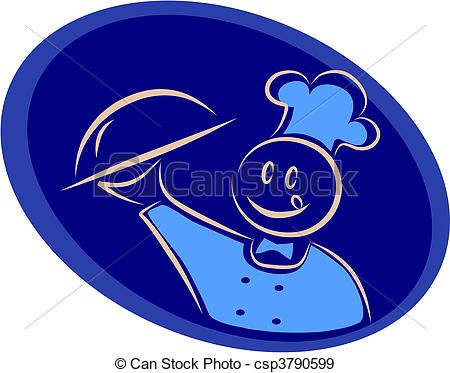 Dish   Smiling Cook Serving A Dish Csp3790599   Search Clip Art    