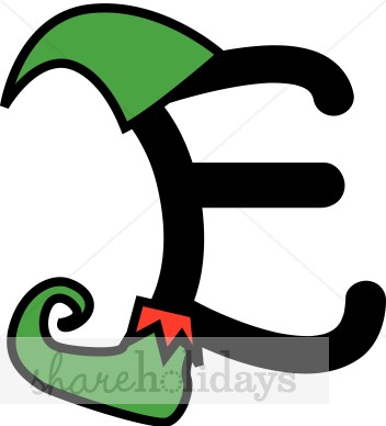Elf Alphabet Letter E   Elf Letters