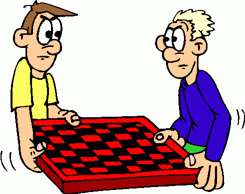 Fighting Over Chess Board Clipart   Fighting Over Chess Board Clip Art