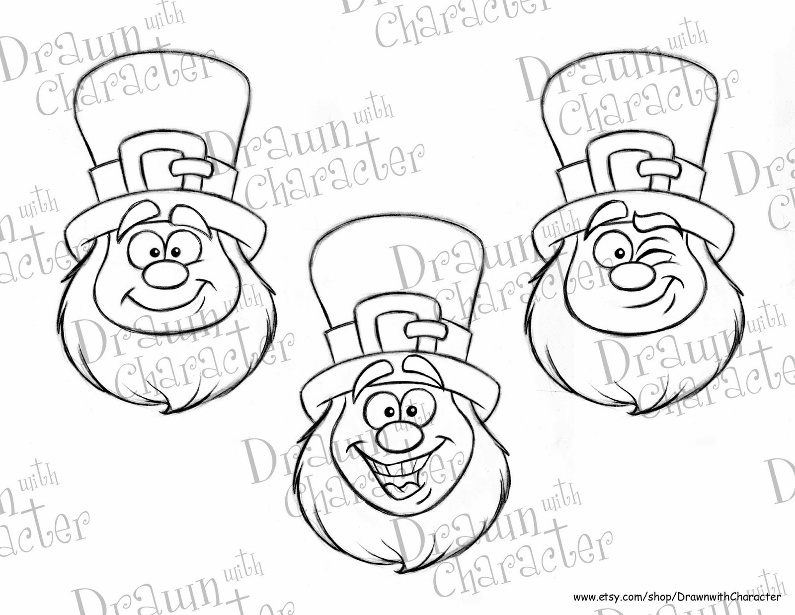 Leprechaun Face Clipart Black And White This Leprechaun Is Available