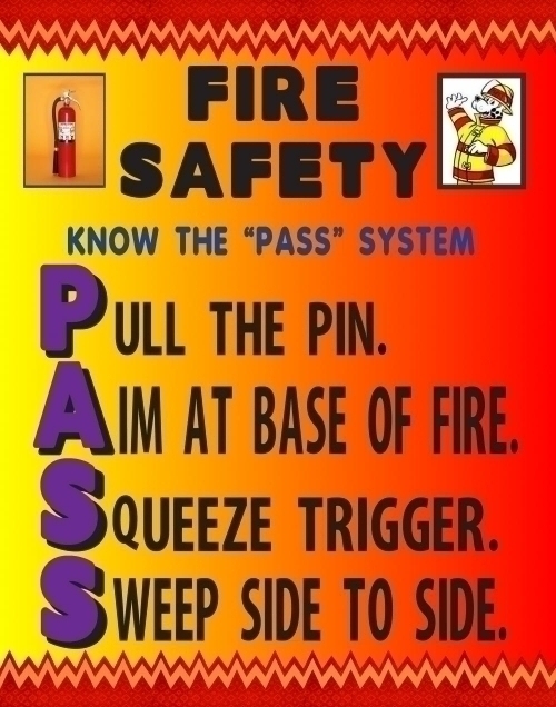 Make A Poster About The Pass System   Fire Safety Poster Ideas