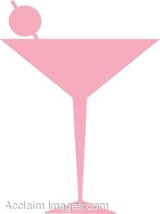 Martini Glass Pink