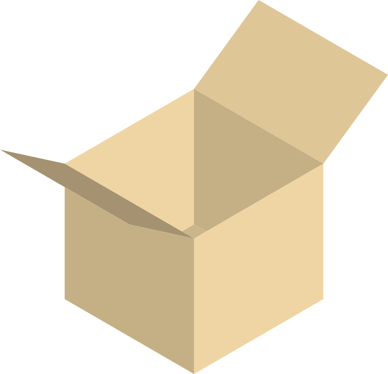 Open Box By Kenney   Open Box In Isometric View