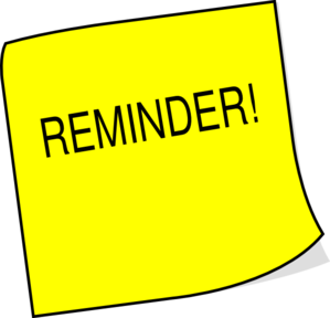 Reminder Clipart Sticky Note Reminder Md Png