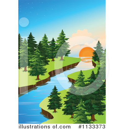 River Clipart  1133373 By Colematt   Royalty Free  Rf  Stock    