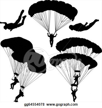 Stock Illustration   Paratrooper  Clipart Illustrations Gg64554078