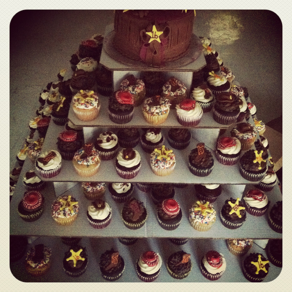 Sweet 16 Western Themed Cupcakes   Flickr   Photo Sharing 