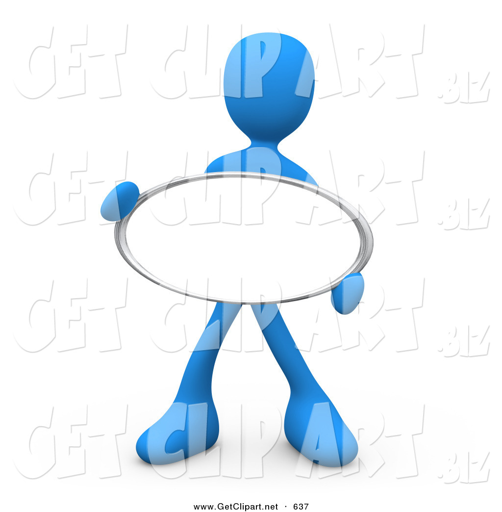 To Get Ready Clipart 3d Clip Art Of A Blue Figure