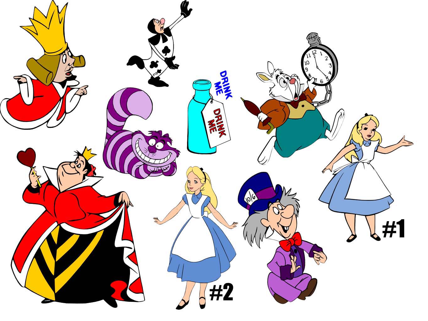 Alice In Wonderland Tea Party Clipart