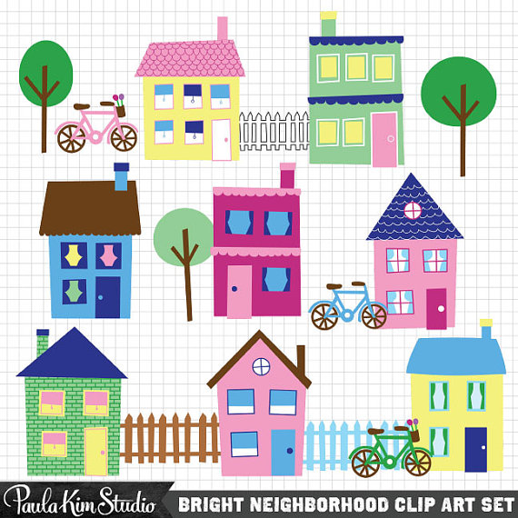 Art Neighborhood Clipart Town Clip Art Downloadable Images Clipart    