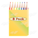 Beka Book    Clip Art    Colored Pencil Pack Eight Pack