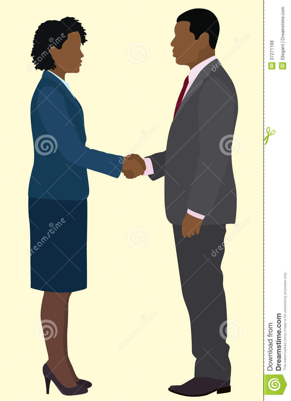 Black Business Man And Woman Royalty Free Stock Photos   Image