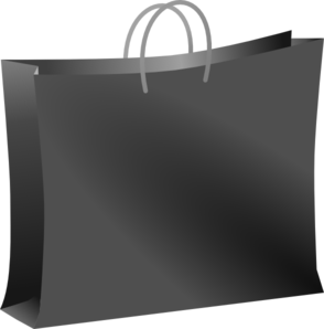 Black Shopping Bag Clip Art At Clker Com   Vector Clip Art Online    