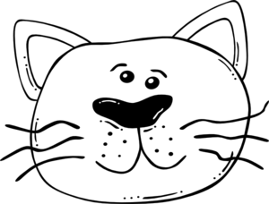 Cat Face Clipart White Cat Face Md Png