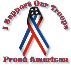 Image Of Proud To Be American Ribbon  Click To Enter Support For