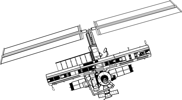 International Space Station Clip Art At Clker Com   Vector Clip Art
