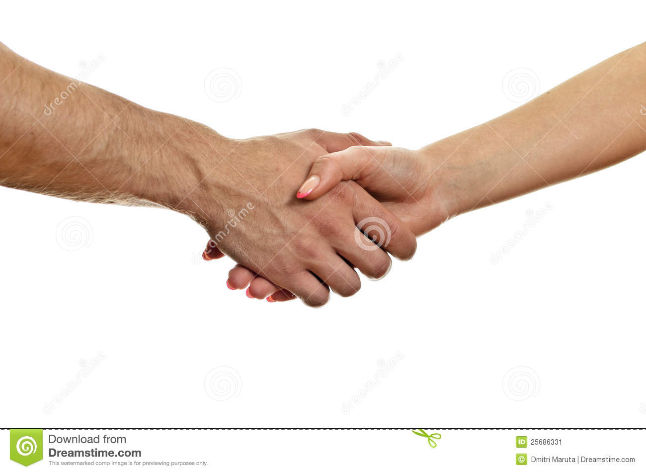Man And Woman Shaking Hands  Stock Image   Image  25686331