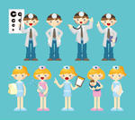 Nurses Icons Stock Vector   Clipart Me