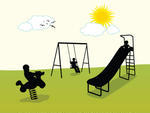 Playground Illustration Of Isolated Set Of Playground On White Cartoon