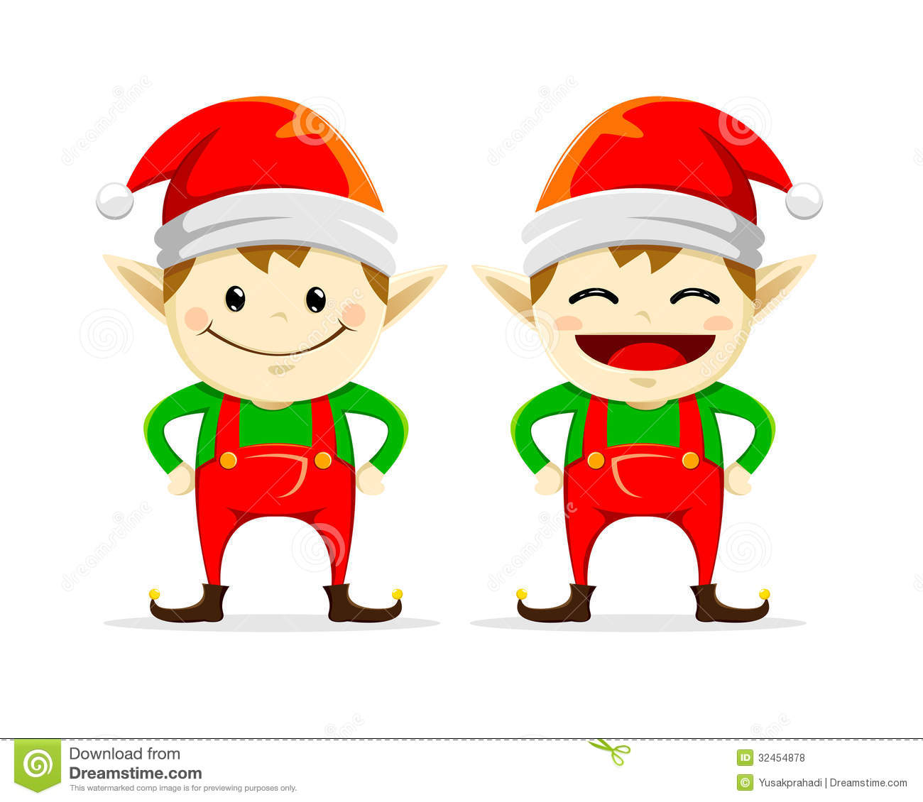 Royalty Free Stock Photos  Christmas Elf Twin