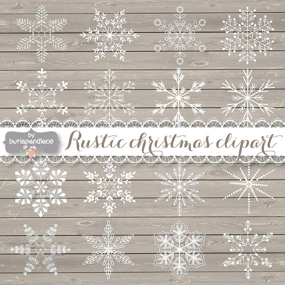 Rustic Christmas Clipart Snowflakes Cliparts Snowflakes Christmas