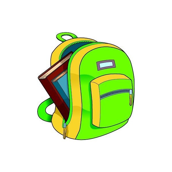 School Backpack Clipart   Clipart Panda   Free Clipart Images