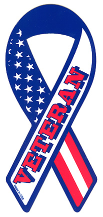 Veteran Ribbon Magnet   American Legion Flag   Emblem
