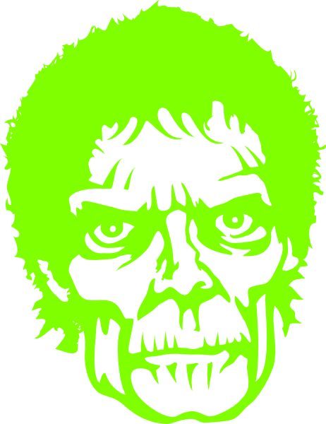 Zombie Green Clip Art At Clker Com   Vector Clip Art Online Royalty    
