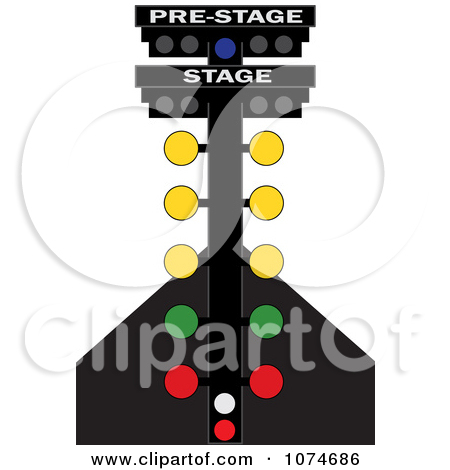Clipart Auto Racing Lights On A Track   Royalty Free Vector